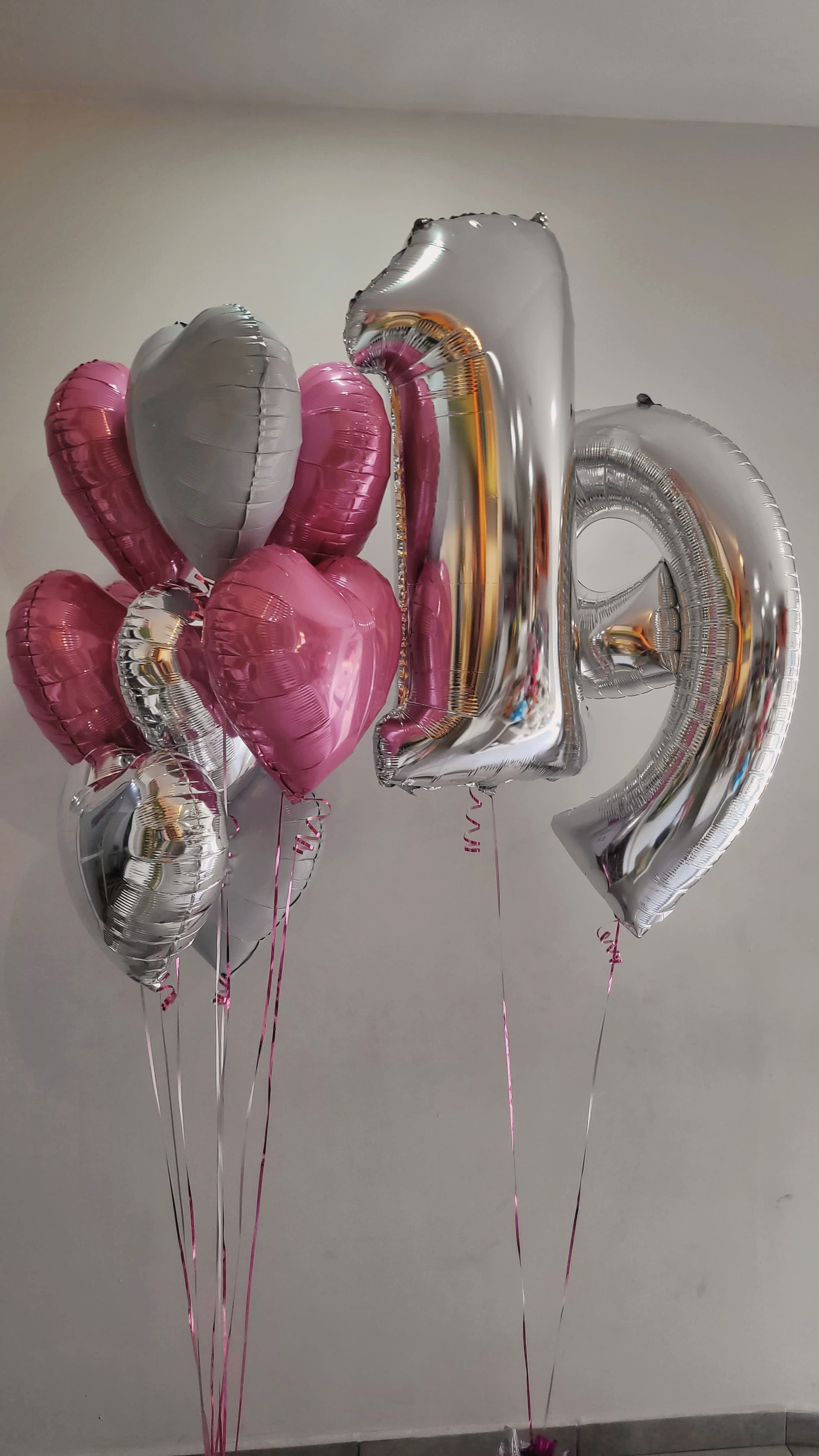 Balloms números helio